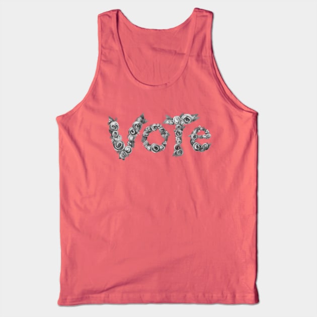 Vote (Black and White) Tank Top by Star Sandwich